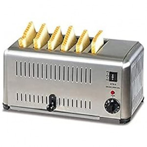 "FROTH & FLAVOR Stainless Steel Heavy-duty Commercial Bread Pop Up 6 Slice Toaster 3 Year Warranty "