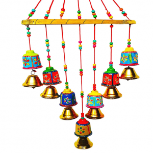Rajasthan Handcrafted Wind Chimes Door/Wall Hangings (V Shape Small Bell)